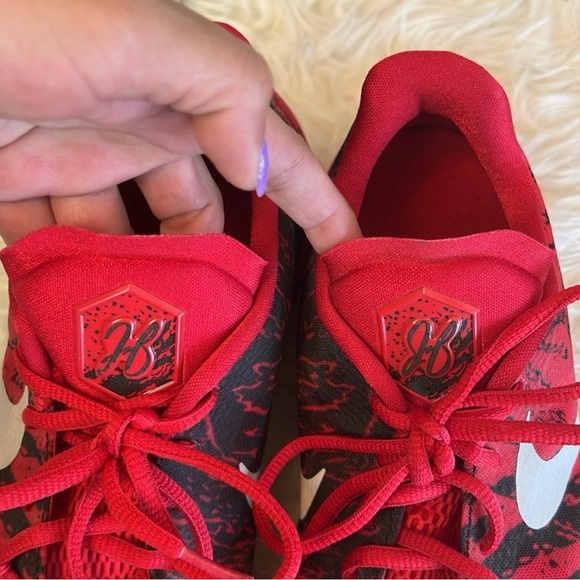 Nike Men’s Hyperchase PE James Harden Camo Red/Black Basketball Shoes Size 12 - Picture 9 of 12